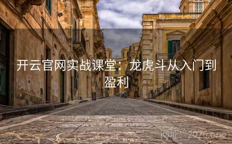 开云官网实战课堂:龙虎斗从入门到盈利