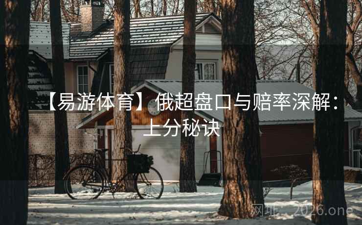 【易游体育】俄超盘口与赔率深解：上分秘诀